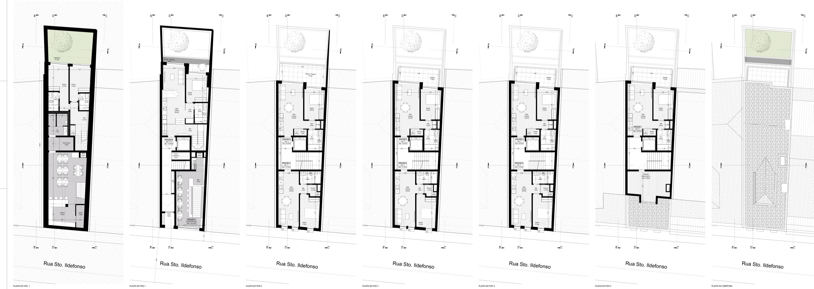 Floor plans of the proposal